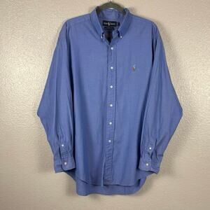 VTG Ralph Lauren Men’s Blue (17-35) Yarmouth Oxford 100% Cotton Button Up Shirt